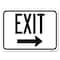 Signmission Exit With Right Arrow 3 Heavy-Gauge Aluminum Rust Proof Parking Sign, 18" H, 24" L, A-1824-24045 A-1824-24045 - alternate 1